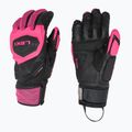 Guanti da sci da donna LEKI WCR Venom SL 3D nero/rosa