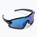 Occhiali da sole CASCO SX-34 Carbonic nero/blu specchiato