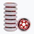 Powerslide PS One Distanziali/Cuscinetti ruote rollerblade 84 mm/82A 8 pezzi rosso. 2