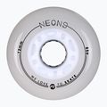 Ruote per pattini in linea Powerslide Neons LED 72 mm/85A 4 pcs. white