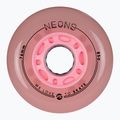 Ruote per pattini in linea Powerslide Neons LED 76 mm/85A 4 pcs. rose