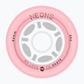 Ruote per pattini in linea Powerslide Neons LED 84 mm/85A 4 pcs. rose