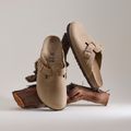 BIRKENSTOCK Boston LEOI Infradito stretto tabacco marrone 10