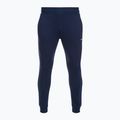 Pantaloni da calcio Capelli Basics Adult Tapered French Terry da uomo, blu/bianco