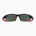 UVEX occhiali da sole per bambini Sportstyle 507 nero rosso opaco/rosso specchio 9