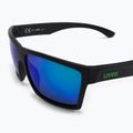 Occhiali da sole UVEX Lgl 29 nero opaco/verde specchio 5