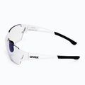 Occhiali da sole UVEX Sportstyle 803 Race S V bianco/litemirror blu 4