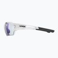 Occhiali da sole UVEX Sportstyle 803 Race S V bianco/litemirror blu 7