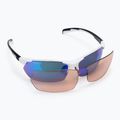 UVEX Sportstyle 114 Set di occhiali da sole bianco nero opaco/blu specchiato/arancione trasparente 6