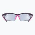 Occhiali da sole UVEX Sportstyle 802 Small V viola rosa opaco/fumo 3