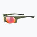 Occhiali da sole UVEX Sportstyle 225 verde oliva opaco/argento specchiato 5