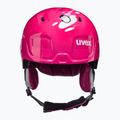 Casco da sci per bambini UVEX Manic pink penguin 2