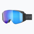 UVEX occhiali da sci G.gl 3000 TO nero opaco/blu specchiato/luce oro/chiaro 5