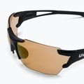 Occhiali da sole UVEX Sportstyle 803 R CV V nero mat/colorvision litemirror red variomatic 5