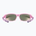 UVEX occhiali da sole per bambini Sportstyle 507 rosa viola/rosa specchiato 9