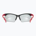 Occhiali da sole UVEX Sportstyle 802 V nero rosso bianco/fumo automatico 9
