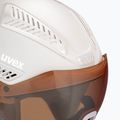 Casco da sci donna UVEX Hlmt 600 con visiera bianca opaca 6