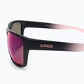 Occhiali da sole UVEX Lgl 36 CV nero opaco rosa/colorvision mirror plasma 4