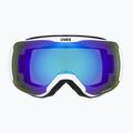 UVEX Downhill 2100 CV occhiali da sci bianco mat/specchio blu colorvision verde 7