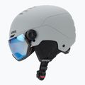 Casco da sci UVEX Wanted Visor rhino matt/mirror blue/smoke 4