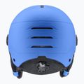 Casco da sci per bambini UVEX Rocket Visor Jr blu opaco/blu specchio/fumo 2