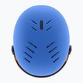 Casco da sci per bambini UVEX Rocket Visor Jr blu opaco/blu specchio/fumo 4