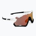 Occhiali da sole UVEX Sportstyle 228 bianco nero/rosso specchiato