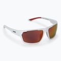 Occhiali da sole UVEX Sportstyle 233 P bianco opaco/polavisione rosso specchio