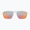 Occhiali da sole UVEX Sportstyle 233 P bianco opaco/polavisione rosso specchio 7