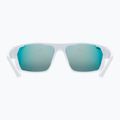 Occhiali da sole UVEX Sportstyle 233 P bianco opaco/polavisione rosso specchio 8