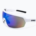 Occhiali da sole UVEX Sportstyle 227 bianco opaco/blu specchiato 5