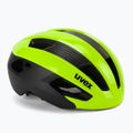 Casco da bici UVEX Rise CC giallo neon/nero