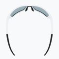 Occhiali da sole UVEX Sportstyle 232 P bianco opaco/polietilene specchiato argento 9