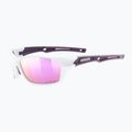 Occhiali da sole UVEX Sportstyle 232 P peacock prestige mat/polavision mirror rosa 5