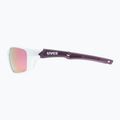 Occhiali da sole UVEX Sportstyle 232 P peacock prestige mat/polavision mirror rosa 6
