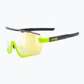 Occhiali da sole UVEX Sportstyle 236 Set nero giallo opaco/giallo specchio