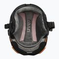 Casco da sci per bambini UVEX Rocket Visor Jr rhino/blush matt/mirror silver/lasergold lite 5