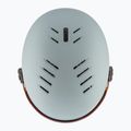 Casco da sci per bambini UVEX Rocket Visor Jr rhino/blush matt/mirror silver/lasergold lite 5