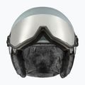 Casco da sci UVEX Wanted Visor glacier/rhino matt/mirror silver smoke 8