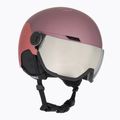 Casco da sci UVEX Wanted Visor rovo rosa antico opaco/specchio argento fumo