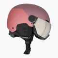 Casco da sci UVEX Wanted Visor rovo rosa antico opaco/specchio argento fumo 4