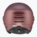 Casco da sci UVEX Wanted Visor rovo rosa antico opaco/specchio argento fumo 9