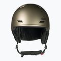 Casco da sci UVEX Wanted Soft oro argento strisce opache 2