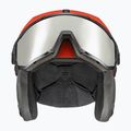Casco da sci UVEX Instinct Visor feroce rosso/nero opaco 11