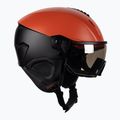 Casco da sci UVEX Instinct Visor feroce rosso/nero opaco