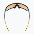 UVEX Sportstyle 235 occhiali da sole sunbee nero opaco/giallo specchiato 4