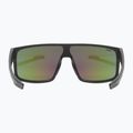 Occhiali da sole UVEX Lgl 51 nero opaco/verde specchio 9