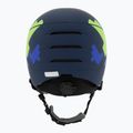 Casco da sci per bambini UVEX Rocket Visor Jr blu puzzle matt/blu specchio/fumo 4