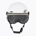 Casco da sci UVEX Wanted Visor Pro V bianco opaco/variomatc fumo 2