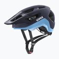 Casco da bicicletta UVEX React deep space/azure matt 6